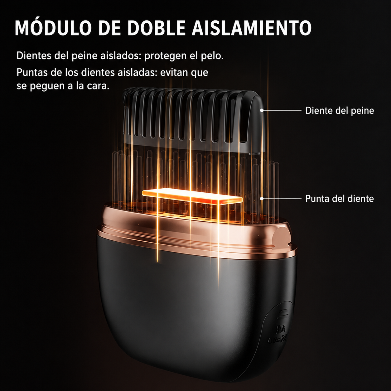 VelvetHair™ | Cepillo Alisador Portátil